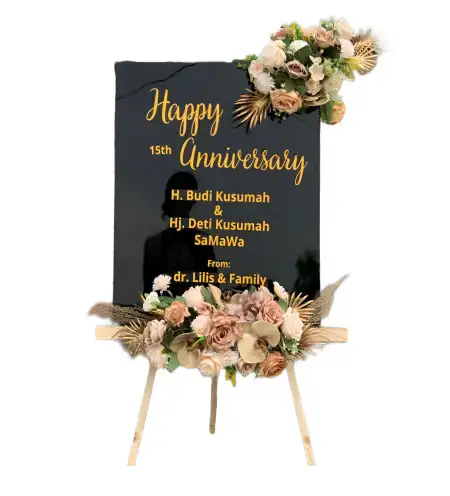 Papan Bunga Akrilik Medalkrisna