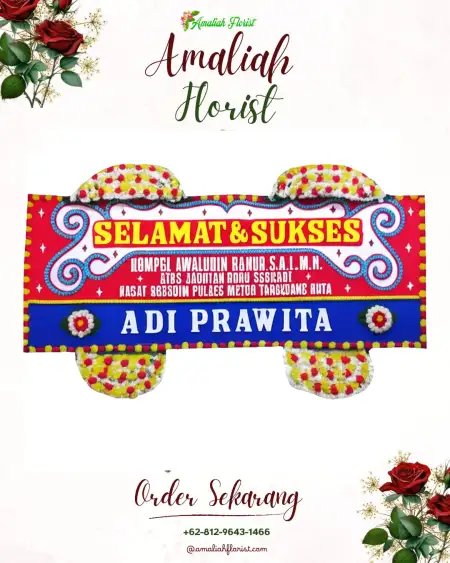 Papan Bunga Ucapan Selamat Medalkrisna