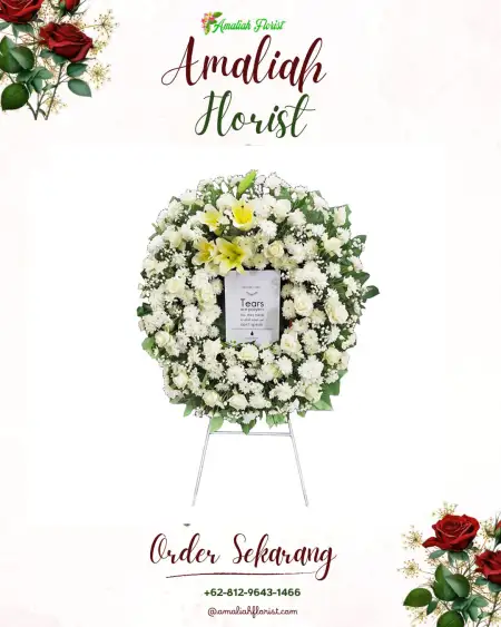 Krans Bunga Duka Medalkrisna